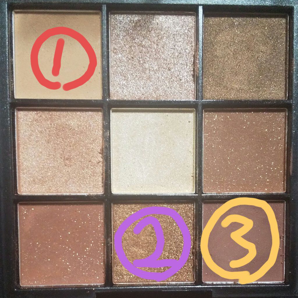 UR GLAM　BLOOMING EYE COLOR PALETTE/U R GLAM/アイシャドウパレットを使ったクチコミ（2枚目）