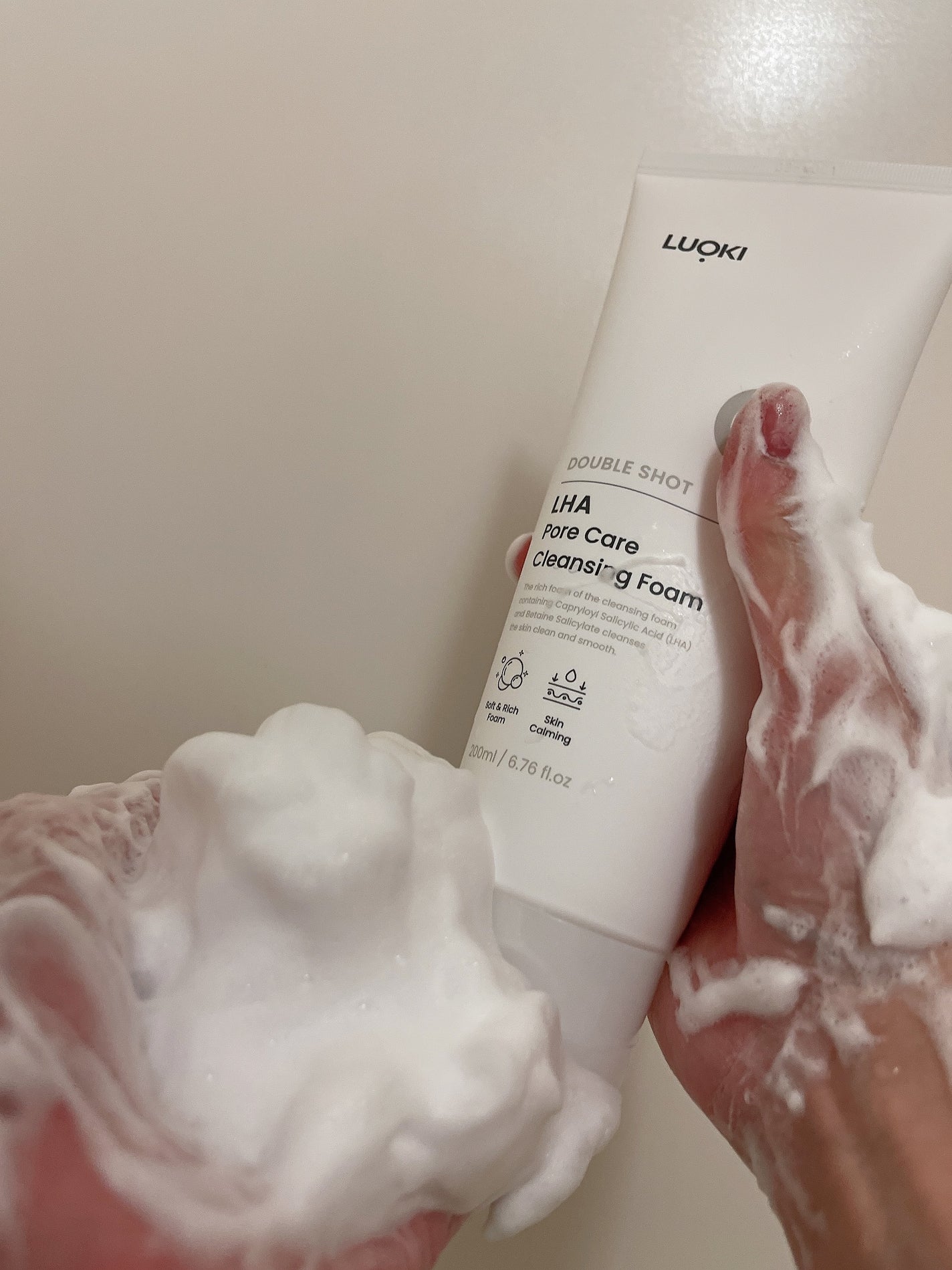 ダブルショットLHA毛穴ケアクレンジングフォーム /LUOKI/クレンジングクリームを使ったクチコミ(1枚目)