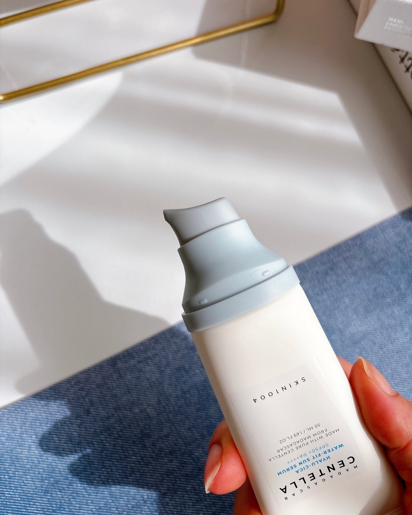 ヒアルーシカ ウォーターフィット サンセラム/SKIN1004/日焼け止めローションを使ったクチコミ(2枚目)