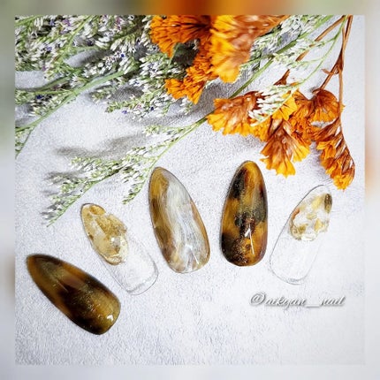 AQUA COLOR GEL J20 Clear Oak/AQUA NAIL/ジェルネイルを使ったクチコミ(3枚目)