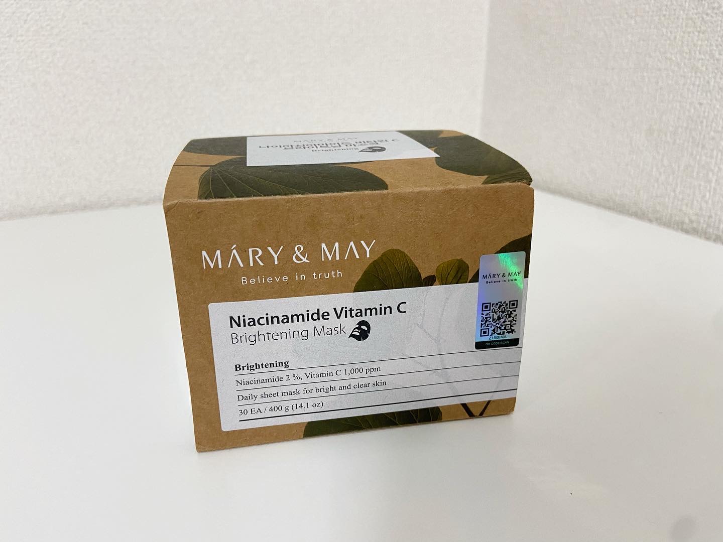 ナイアシンアミドビタミンC ブライトニングマスク/MARY&MAY/シートマスク・パックを使ったクチコミ（2枚目）