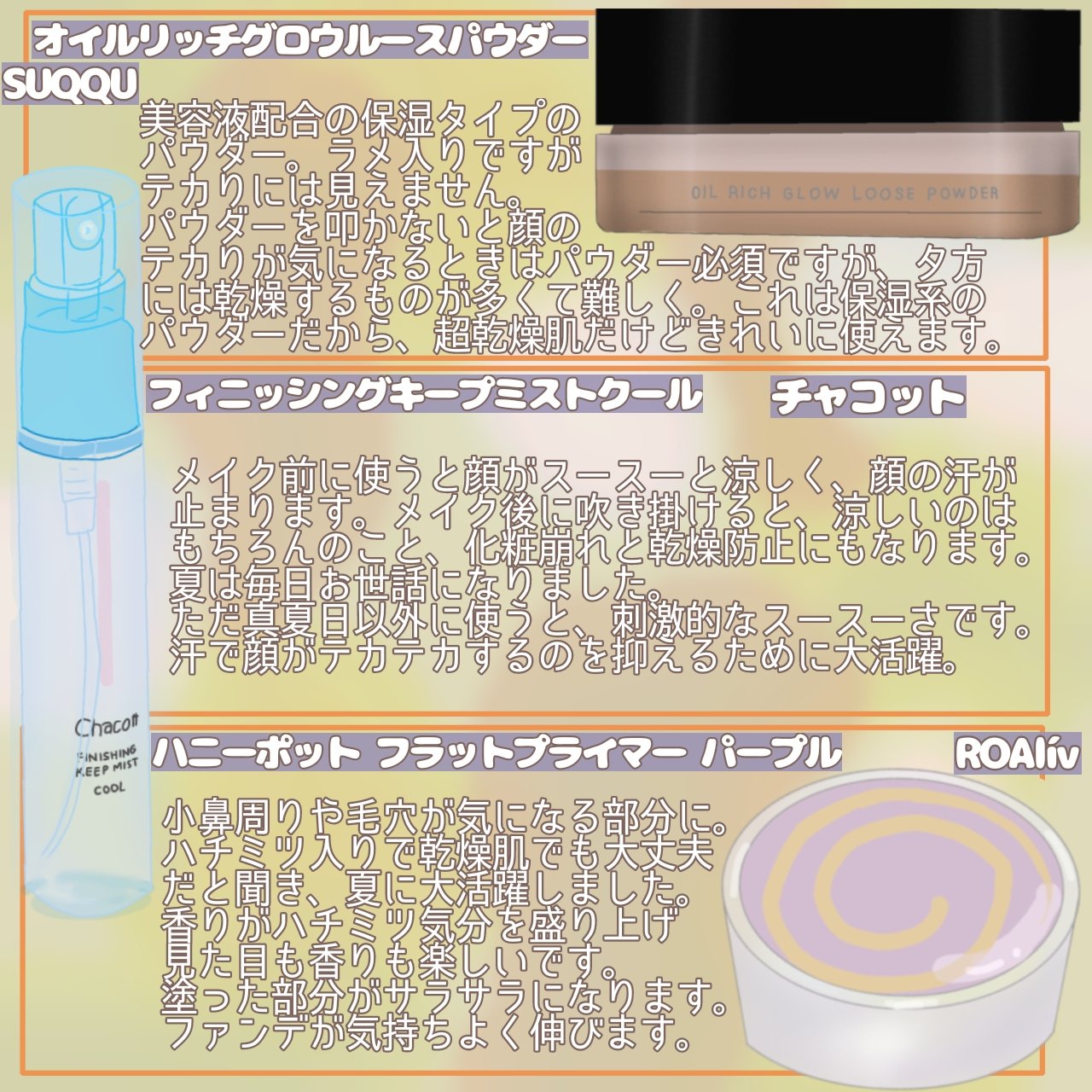 ハニーポット フラットプライマー/ROAlív/化粧下地を使ったクチコミ（2枚目）