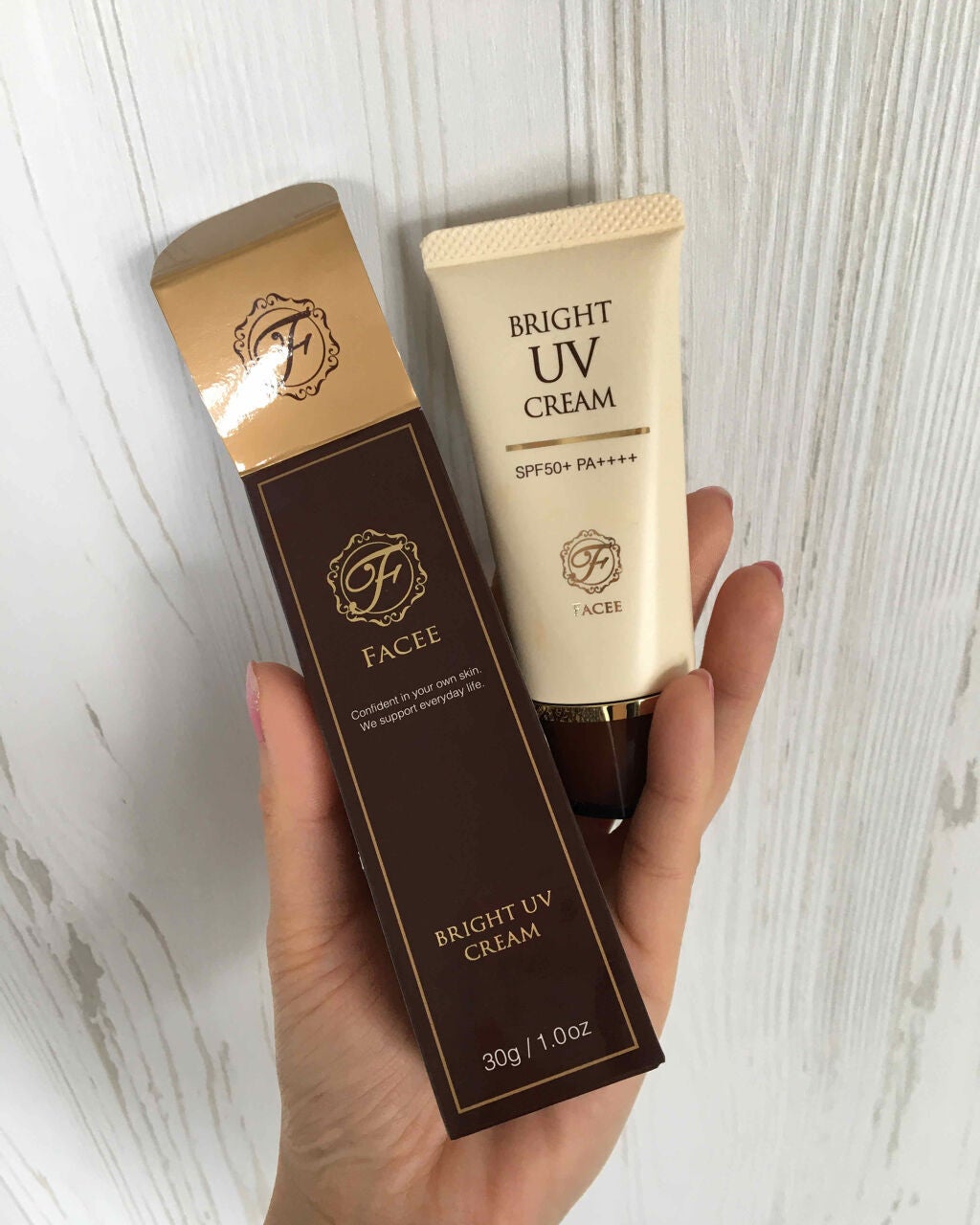 ブライトUVクリーム/Facee/日焼け止めクリームを使ったクチコミ(1枚目)