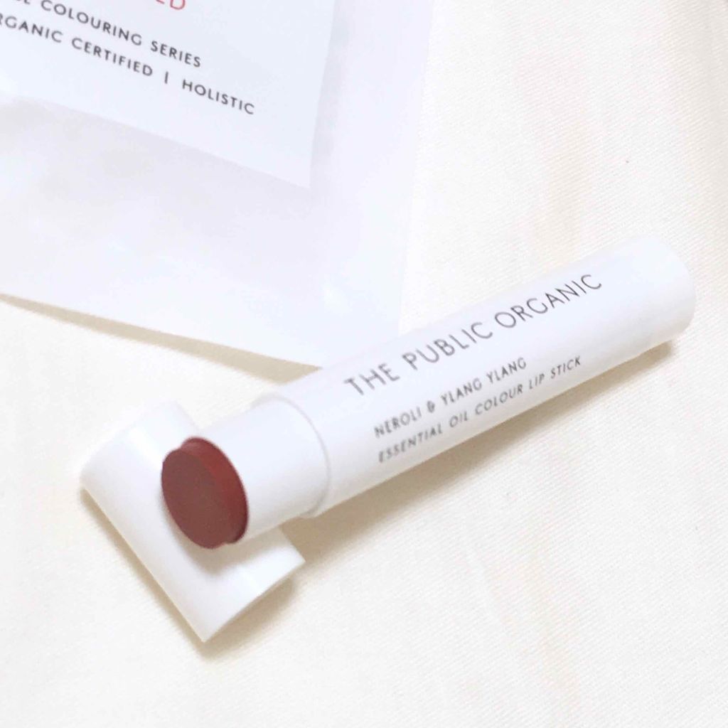 オーガニック認証 精油カラーリップスティック/THE PUBLIC ORGANIC/口紅を使ったクチコミ(2枚目)