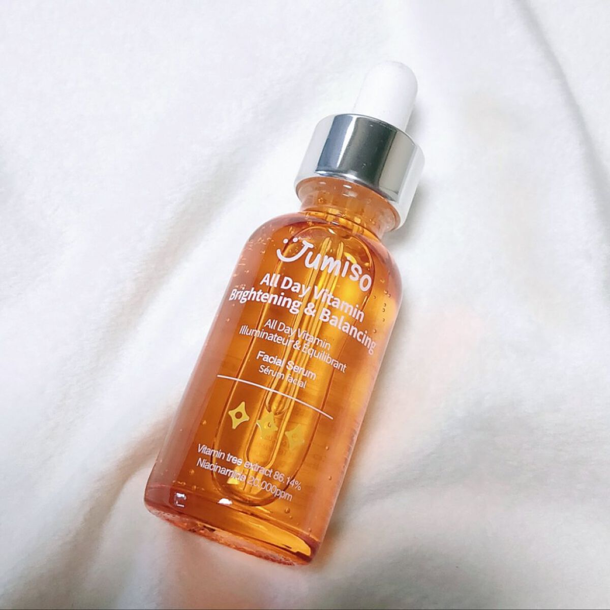 オールデイビタミンブライトニング&バランシングフェイシャルセラム/JUMISO/美容液を使ったクチコミ(1枚目)