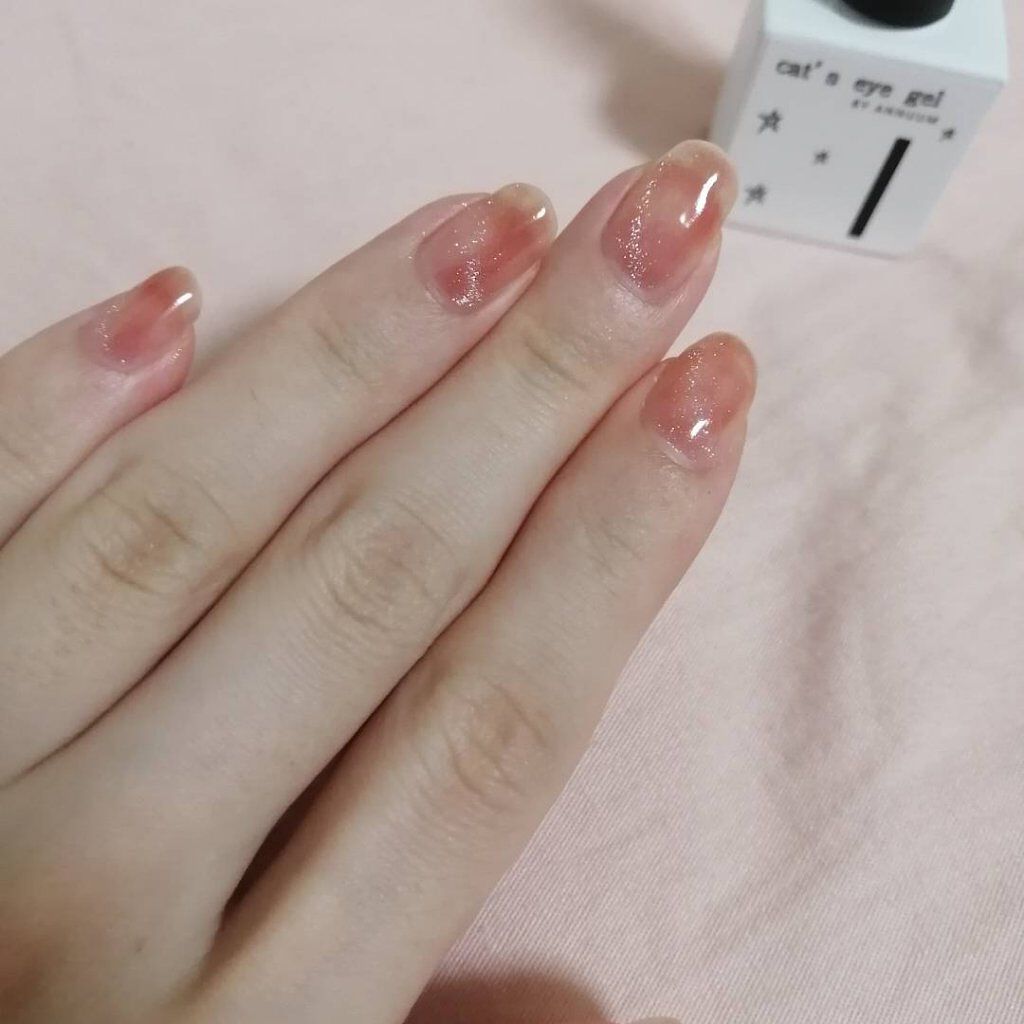 Milkyway&Cat's eye gel/ANNUUM/ジェルネイルを使ったクチコミ（2枚目）