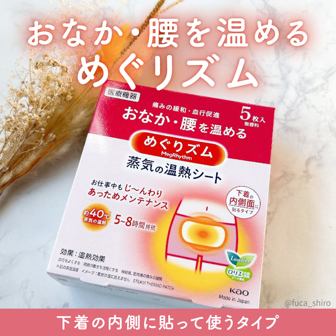 蒸気の温熱シート 下着の内側面に貼るタイプ/めぐりズム/その他を使ったクチコミ（1枚目）