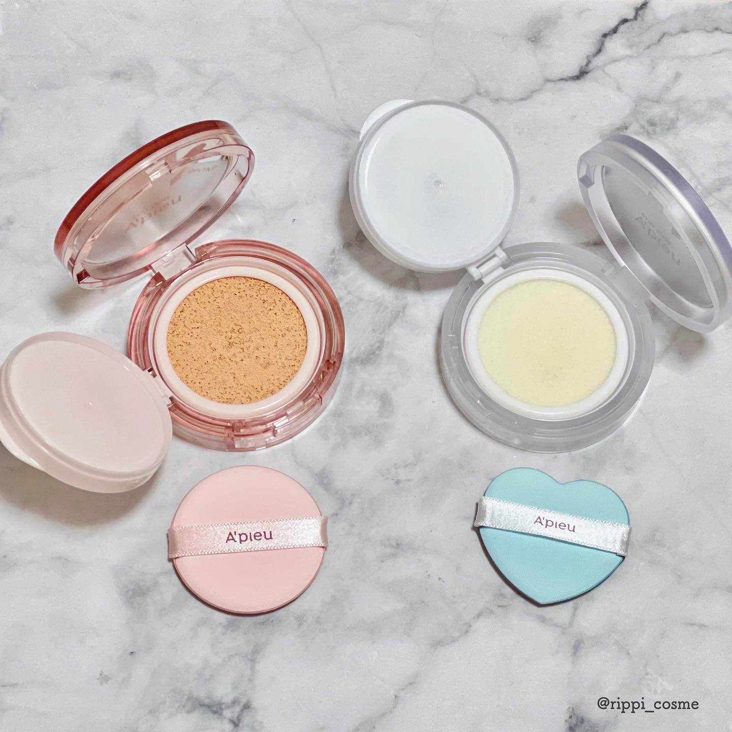 スキンケア ウォーターロッククッション　/A’pieu/クッションファンデーションを使ったクチコミ（2枚目）