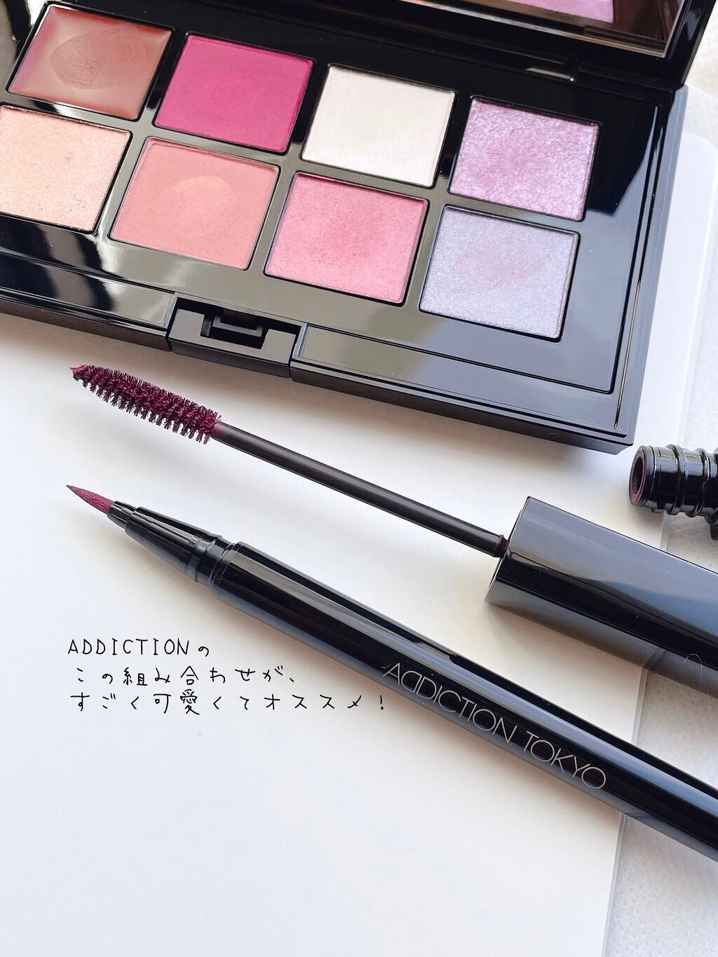 コンパクトアディクション “エターナル イン ピンク”/ADDICTION/アイシャドウパレットを使ったクチコミ(4枚目)
