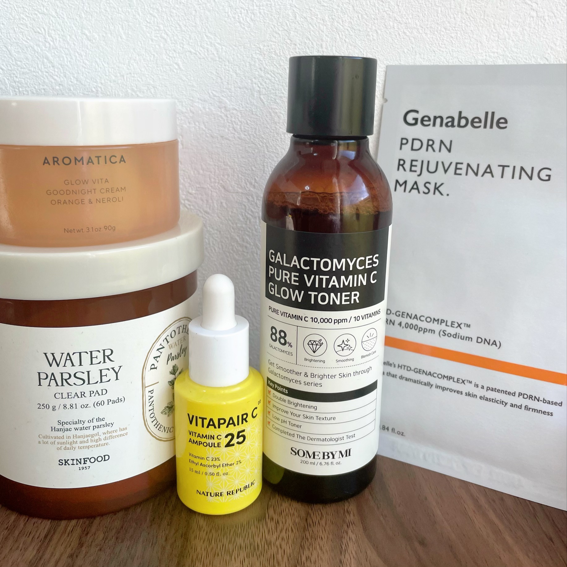 パントテン ウォーターパセリ クリアパッド/SKINFOOD/トナーパッドを使ったクチコミ（1枚目）