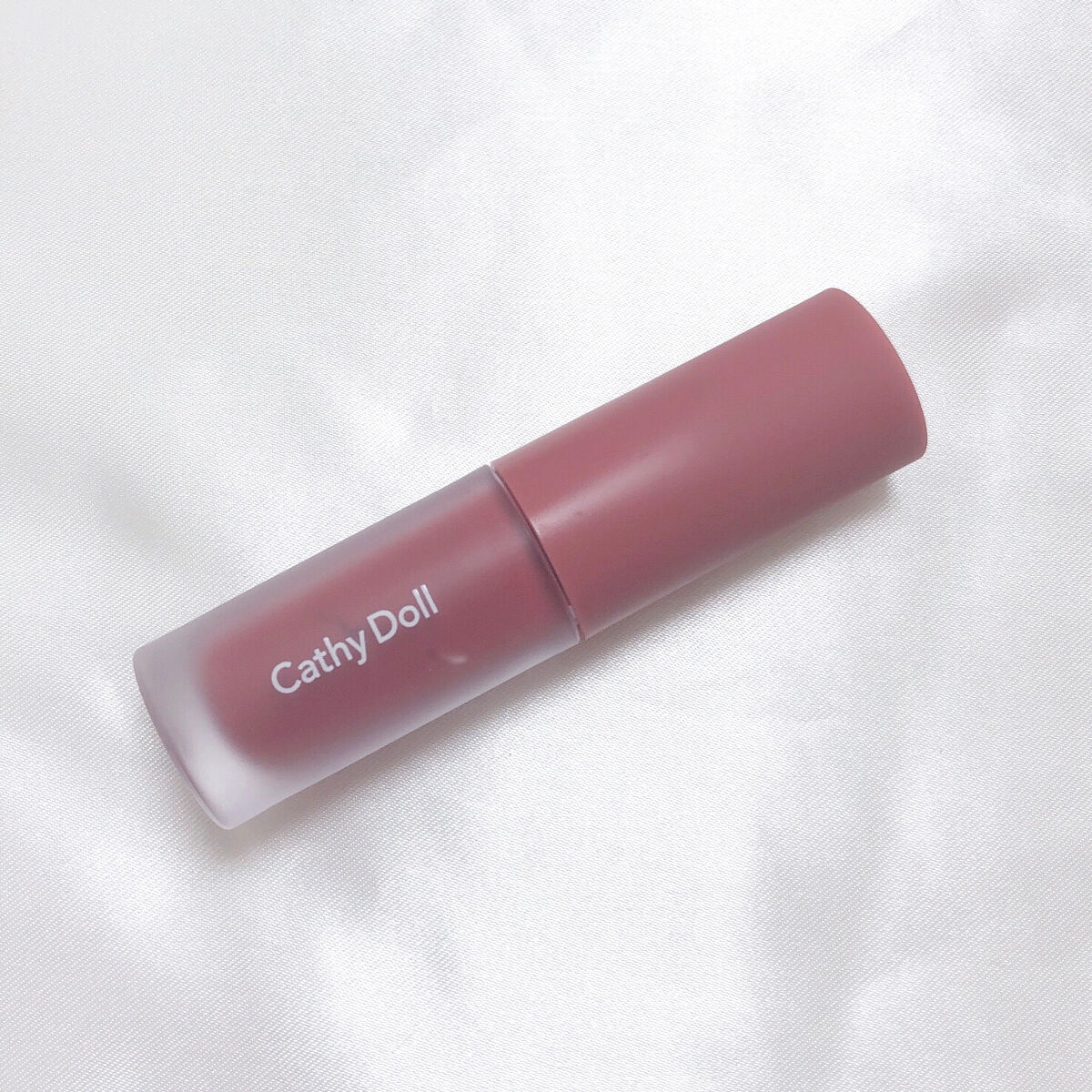 リップアンドチーク ヌードマットティント 03 マルーンピンク(Maroon Pink)/CathyDoll/リップティントを使ったクチコミ（3枚目）