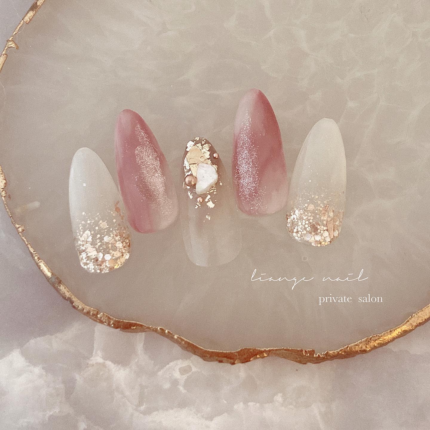 #ネイル,#大人ニュアンスネイル,#ニュアンスネイル,#ジェルネイル,#シェルネイル,#ピンクネイル,#夏ネイルのネイルデザイン