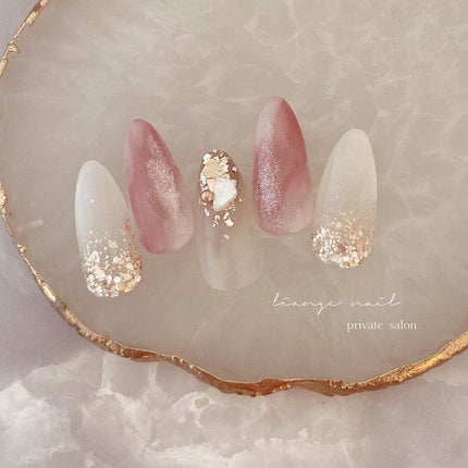 Yuki on LIPS 「pink🤍Liangenail千葉県柏市高南台アリオ柏車で15..」(1枚目)