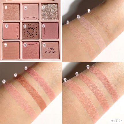 マイフェイブムードアイパレット 9カラー/HOLIKA HOLIKA/アイシャドウパレットを使ったクチコミ(3枚目)