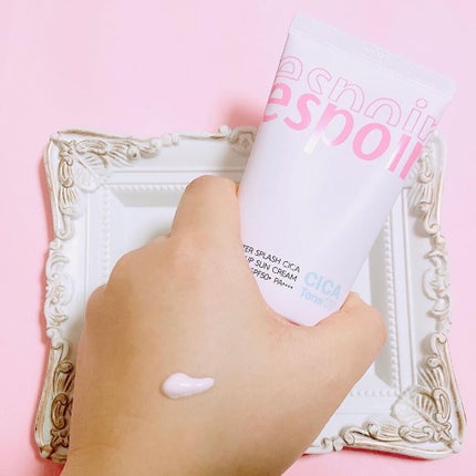 ウォータースプラッシュシカトーンアップクリーム/espoir/化粧下地を使ったクチコミ(2枚目)