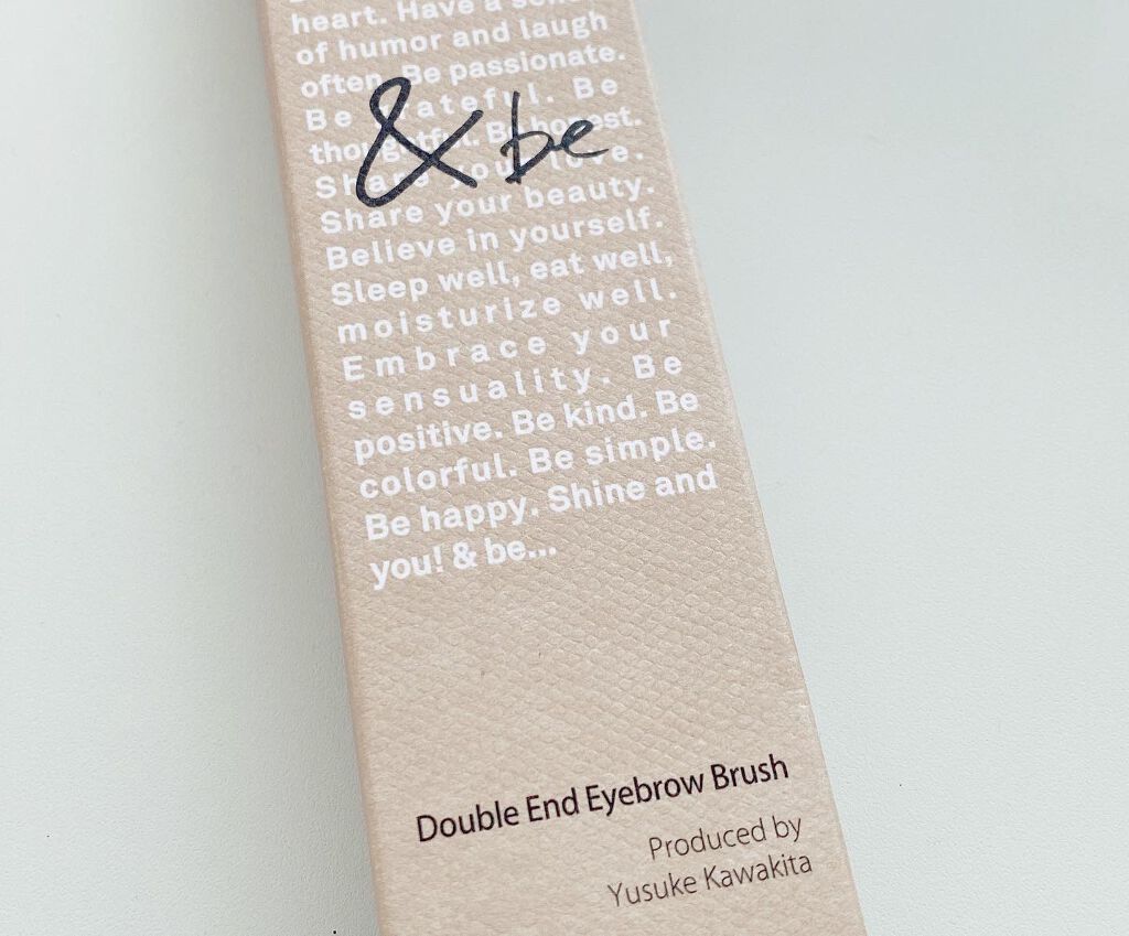 ダブルエンドアイブロウブラシ熊野筆/＆be/メイクブラシを使ったクチコミ（1枚目）