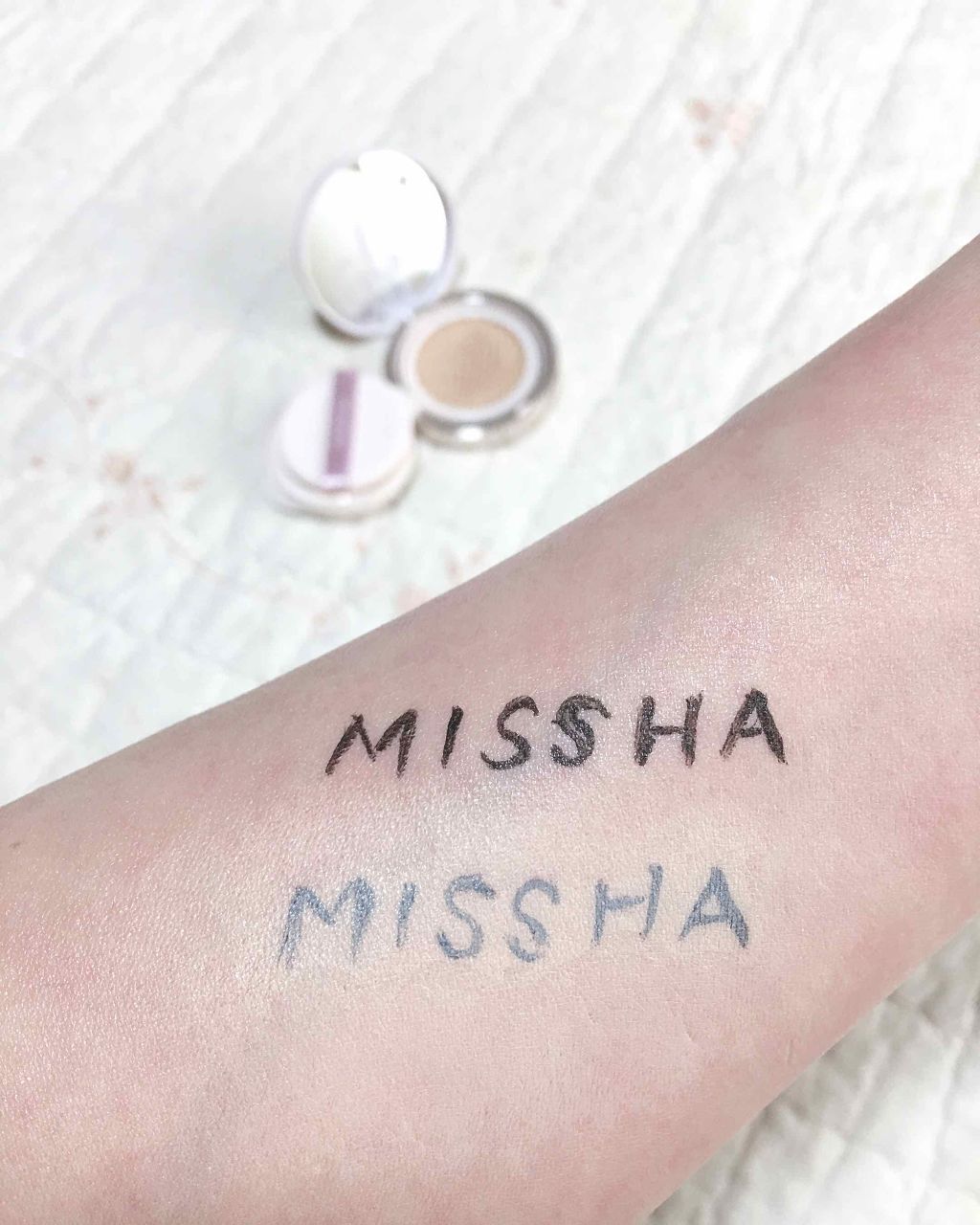 カバーグロウクッション/MISSHA/クッションファンデーションを使ったクチコミ（3枚目）