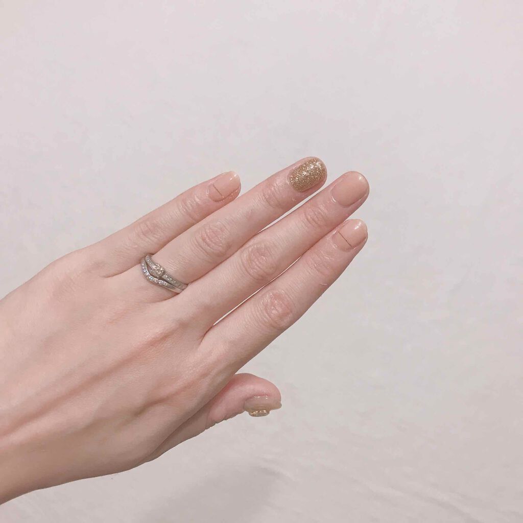 セミキュアジェルネイル（ハンド）/ohora/ネイルシールを使ったクチコミ（2枚目）