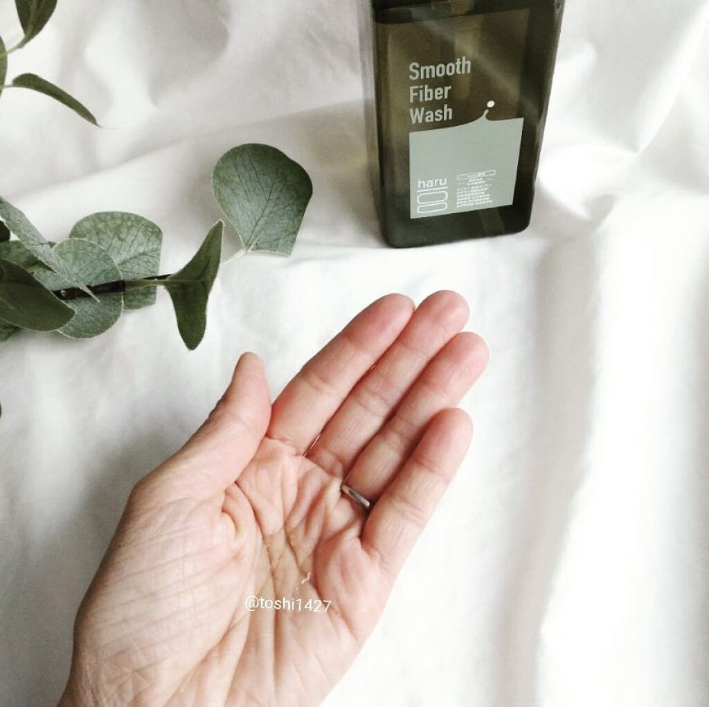 haru スムースファイバーウォッシュのクチコミ「
『haru ファイバーウォッシュ』


haruのおふろ時間♪


✔バンブーネットですべす.....」（2枚目）