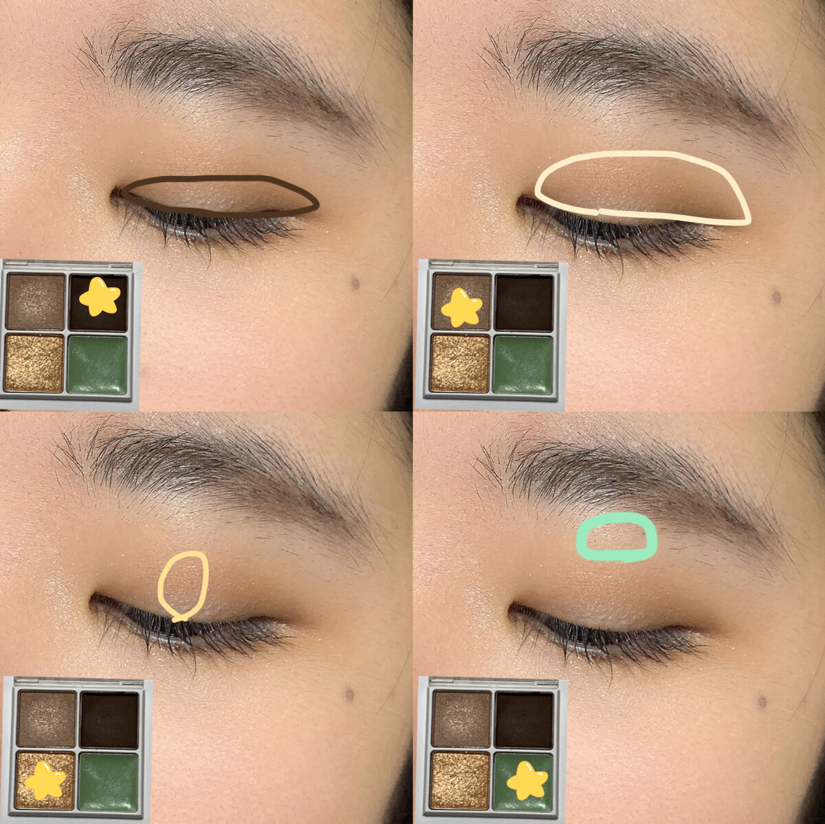 THE アイパレR/b idol/アイシャドウパレットを使ったクチコミ（2枚目）