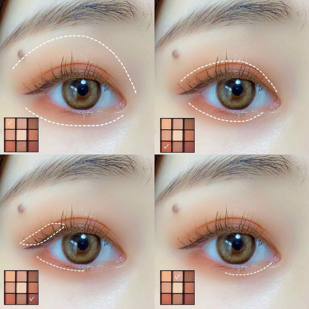 UR GLAM　BLOOMING EYE COLOR PALETTE/U R GLAM/アイシャドウパレットを使ったクチコミ（2枚目）