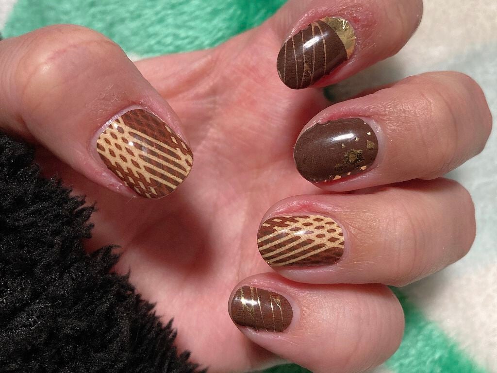 DAISO×紗々 UV GEL ネイルシール/DAISO/ネイルシールを使ったクチコミ(3枚目)