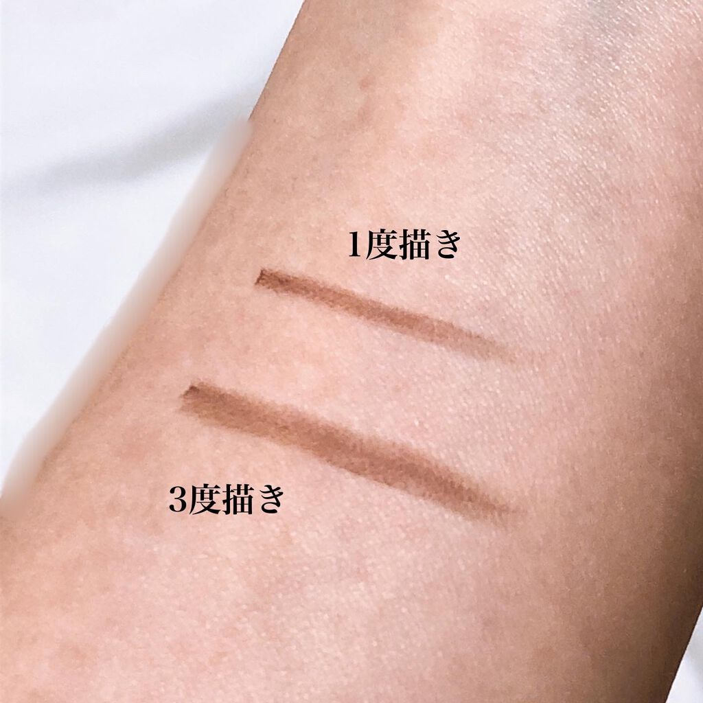 パウダリーペンシルブロウEX 05：ピンクブラウン/サナ ニューボーン/アイブロウペンシルを使ったクチコミ（3枚目）