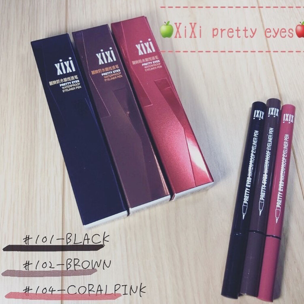 PRETTY EYES/xixi/リキッドアイライナーを使ったクチコミ（1枚目）