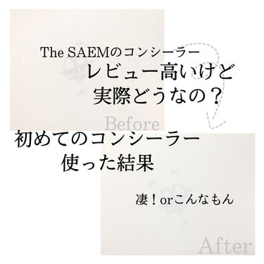 カバーパーフェクション チップコンシーラー/the SAEM/リキッドコンシーラーを使ったクチコミ（1枚目）