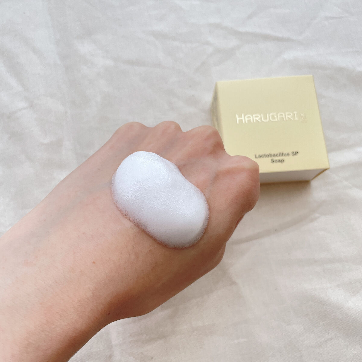 ラクトバチルスSP SOAP/HARUGARI/洗顔石鹸を使ったクチコミ（2枚目）