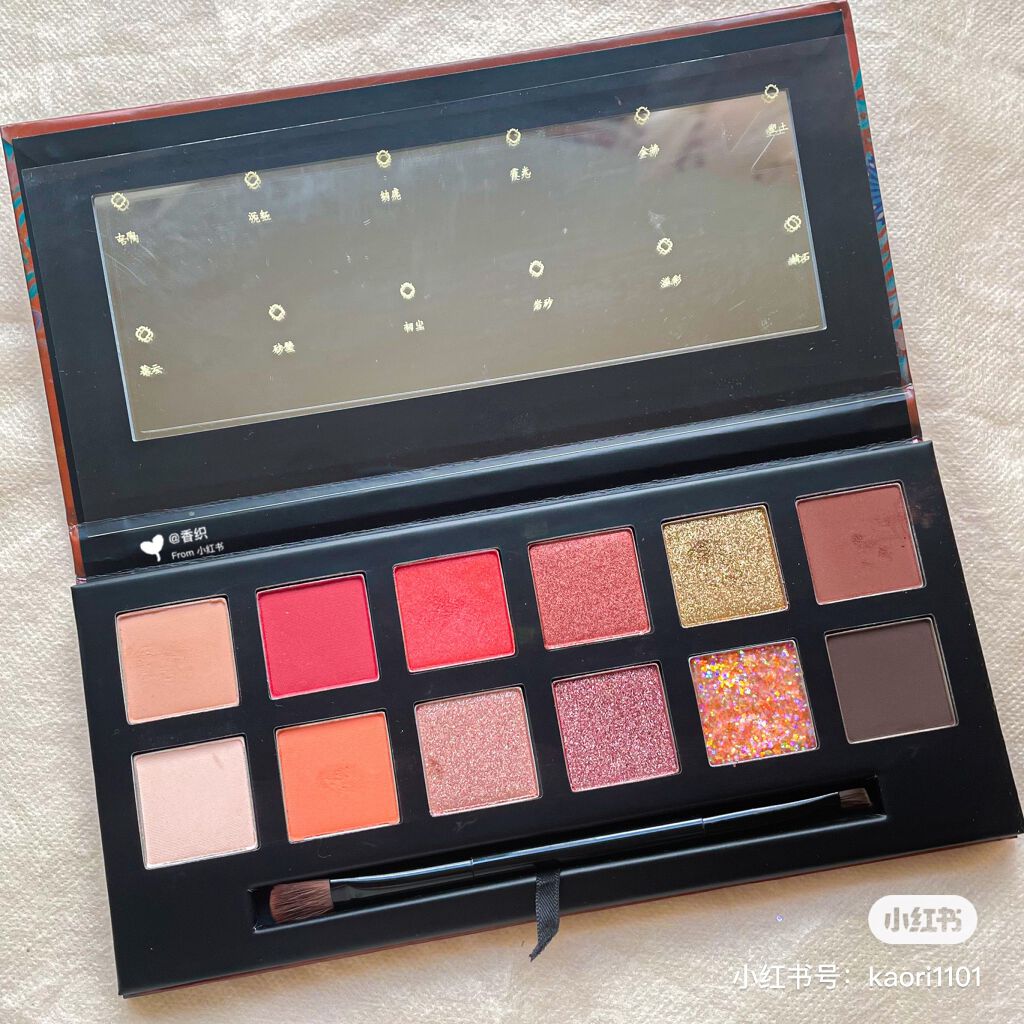 敦煌博物館 12色アイシャドウ/百雀羚/アイシャドウパレットを使ったクチコミ（3枚目）