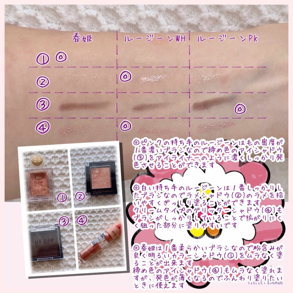 LJ ジェルアイライナー ブラシ/LOUJENE/メイクブラシを使ったクチコミ(3枚目)