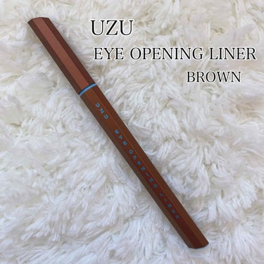 UZU BY FLOWFUSHI
EYE OPENING LINER    BROWN

⚫︎大和匠筆
黄金比率で配合された４種の毛を、７人の伝統的な職人が手揉みでブレンドしています
⚫︎落とすまでにじ