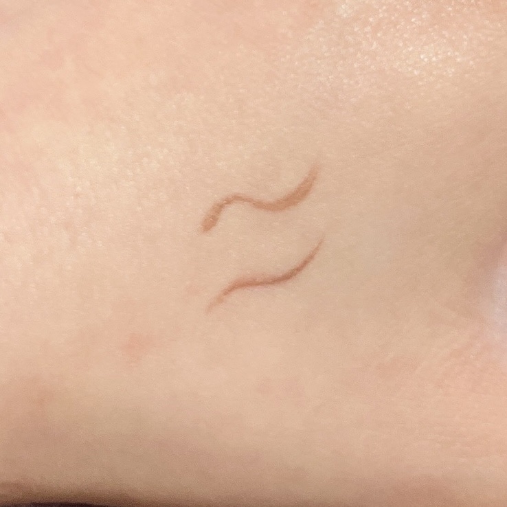 1DAY TATTOO プロキャスト ザ・アイライナー 05 モーヴブラウン/K-パレット/リキッドアイライナーを使ったクチコミ（3枚目）