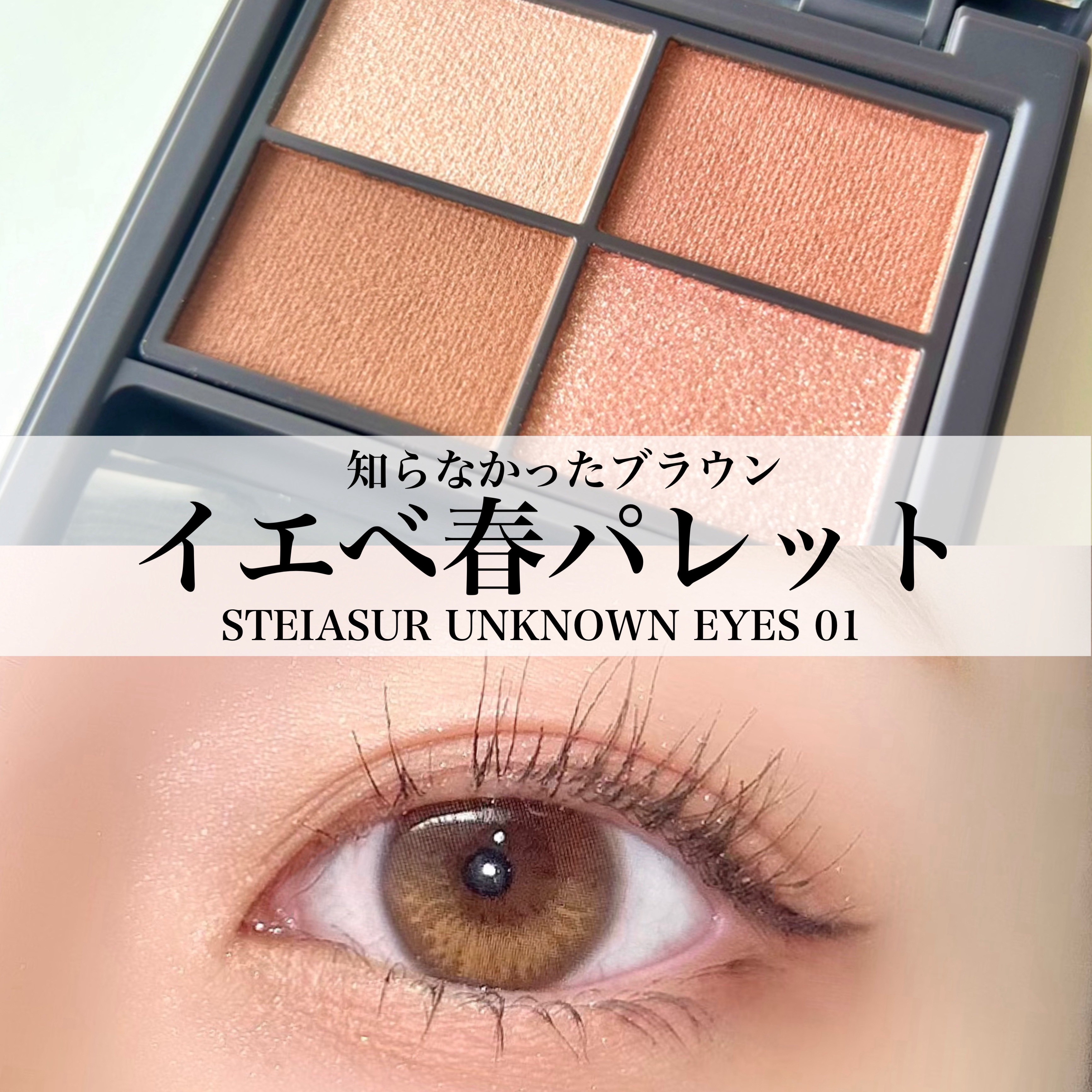 アンノウンアイズ/STEIASUR（ステイアシュール）/アイシャドウパレットを使ったクチコミ（1枚目）