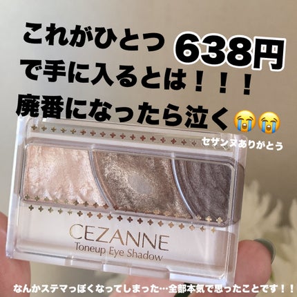 トーンアップアイシャドウ/CEZANNE/アイシャドウパレットを使ったクチコミ(5枚目)