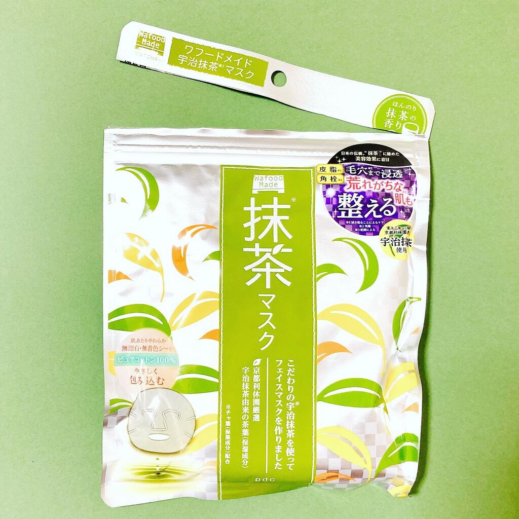 ワフードメイド　宇治抹茶マスク/pdc/シートマスク・パックを使ったクチコミ（2枚目）