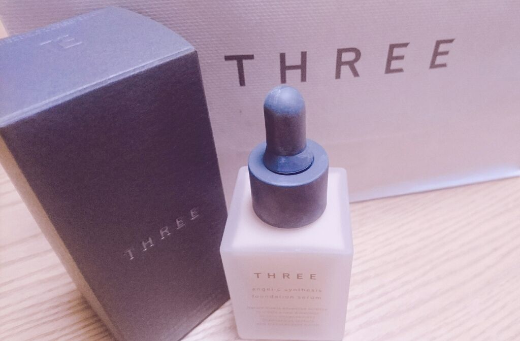 アンジェリックシンセシスファンデーションセラム/THREE/リキッドファンデーションを使ったクチコミ（1枚目）
