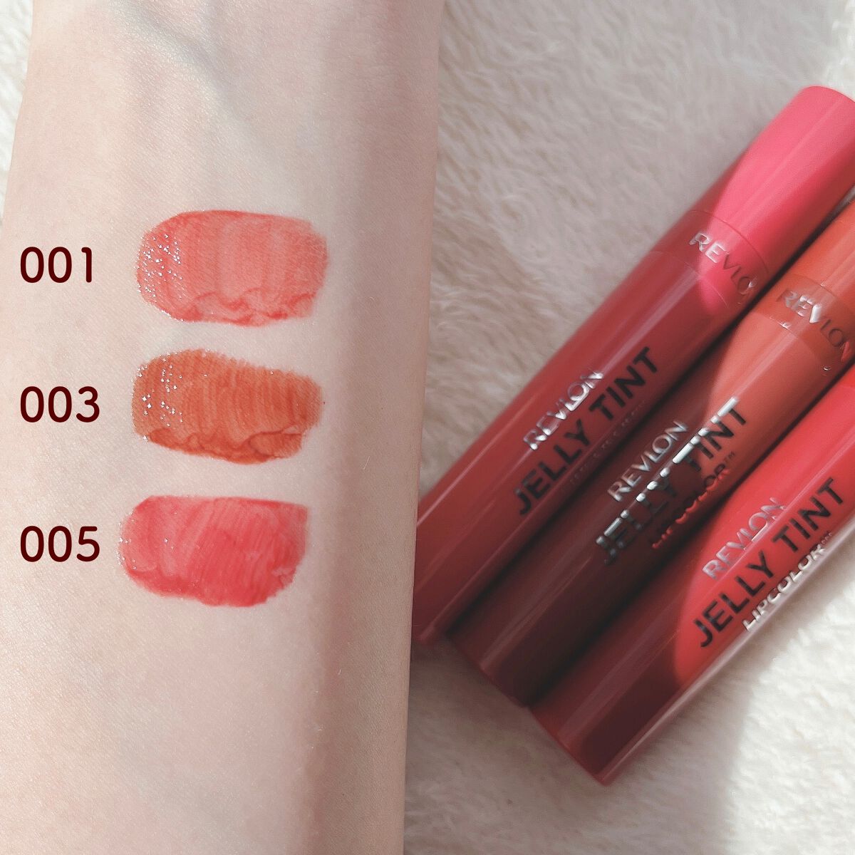 ジェリー ティント リップカラー 001 ラズベリーローズ/REVLON/リップティントを使ったクチコミ（3枚目）