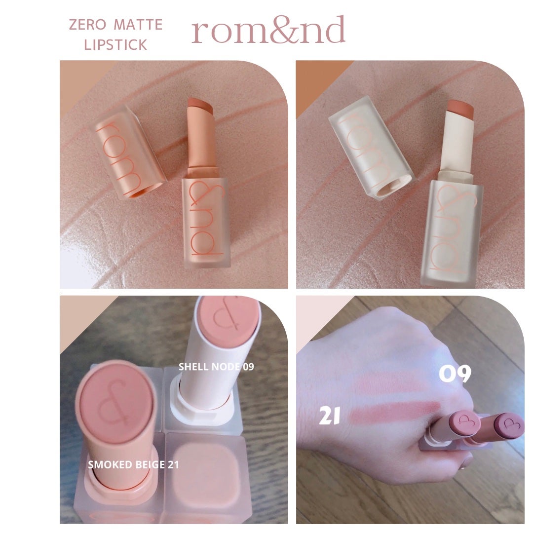 ゼロマットリップスティック/rom&nd/口紅を使ったクチコミ(1枚目)