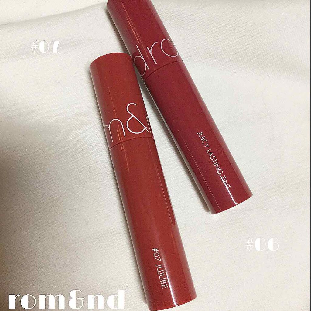 ジューシーラスティングティント/rom&nd/リップティントを使ったクチコミ(1枚目)