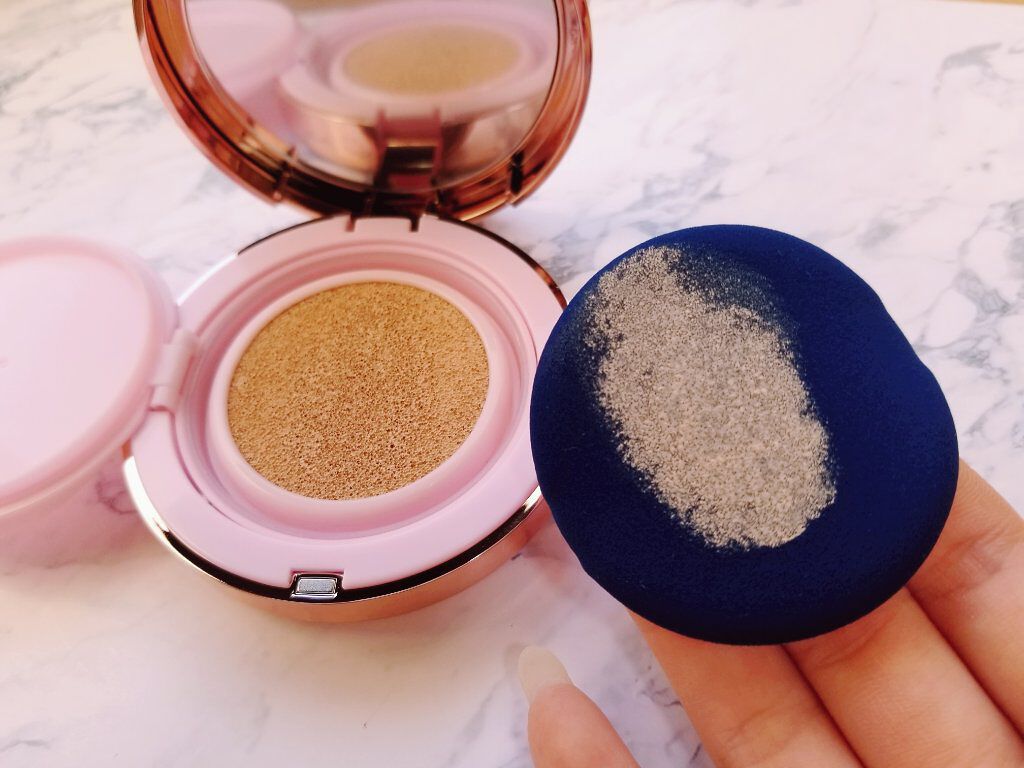 ピンクティーツリーカバークッション/APLIN/クッションファンデーションを使ったクチコミ(3枚目)