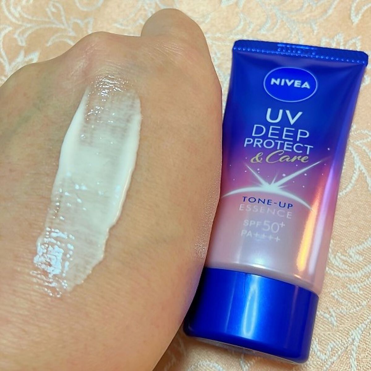 ニベアUV ディープ プロテクト&ケア トーンアップ エッセンス/ニベア/日焼け止めローションを使ったクチコミ(7枚目)