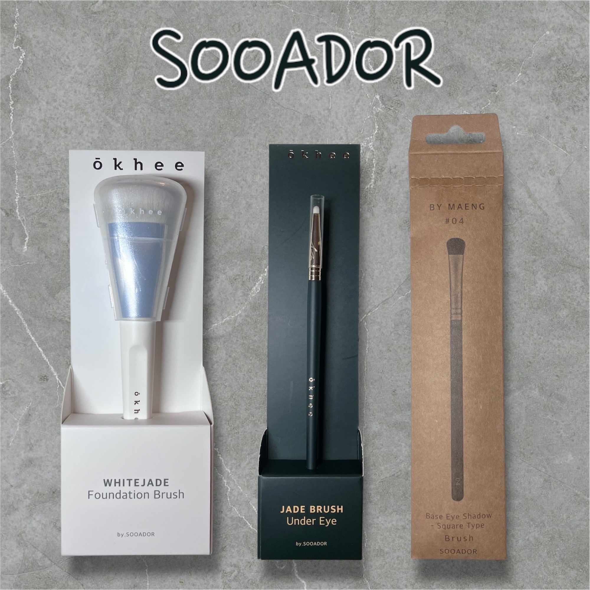 SOOA DOR〈スアドール〉
(@sooador_jp)

メイク初心者さんも
とても使いやすく
メイク上級者さんも
使って満足できる
おすすめのメイクブラシ❤︎

★Okhee #PIV1 
白玉ファンデーションブラシ

★Okhee 