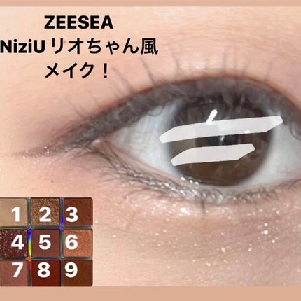 クォーツ 9色アイシャドウパレット(ドリームランドアイシャドウ)/ZEESEA/アイシャドウパレットを使ったクチコミ(1枚目)