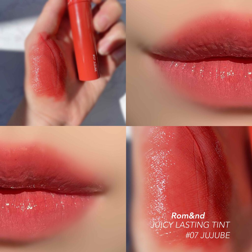 ジューシーラスティングティント/rom&nd/リップティントを使ったクチコミ(1枚目)