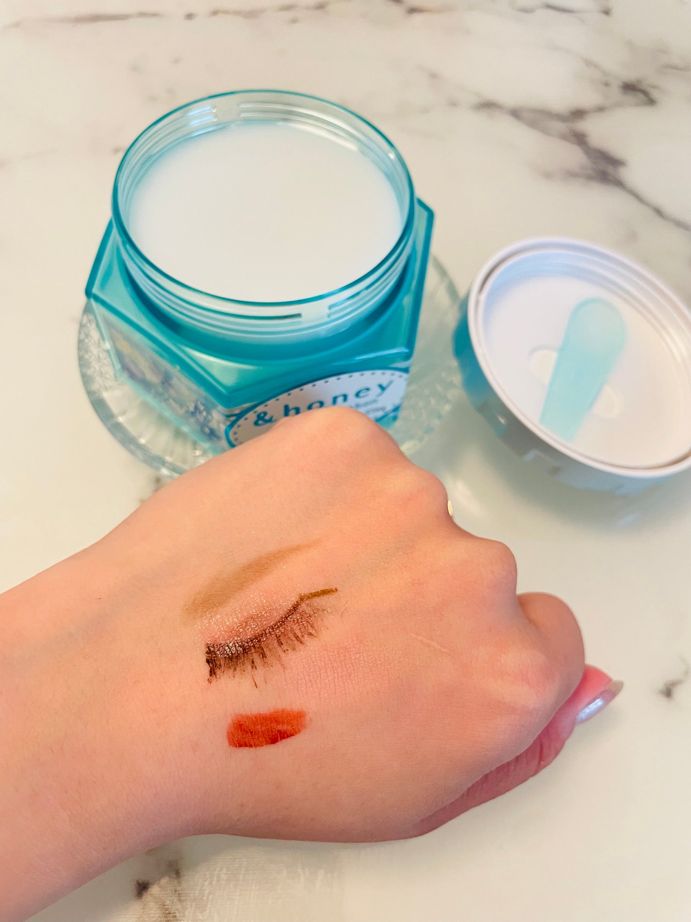 アンドハニー サボン クレンジングバーム ブルークレイ/&honey/クレンジングバームを使ったクチコミ(2枚目)