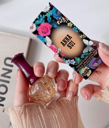 ANNA SUI ネイル ケア オイル Nのクチコミ「#コスメ購入品。

アナスイの
ネイルケアオイルN。
1,650円だったかな。

金箔がかわい.....」（1枚目）