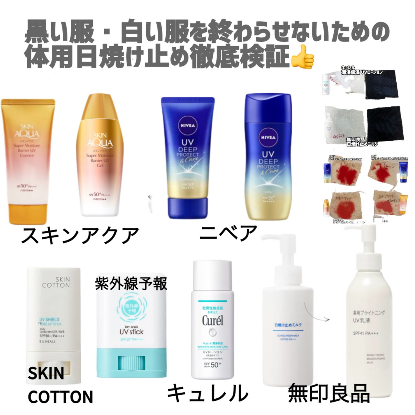 日焼け止めミルク SPF30/無印良品/日焼け止めミルクを使ったクチコミ(1枚目)