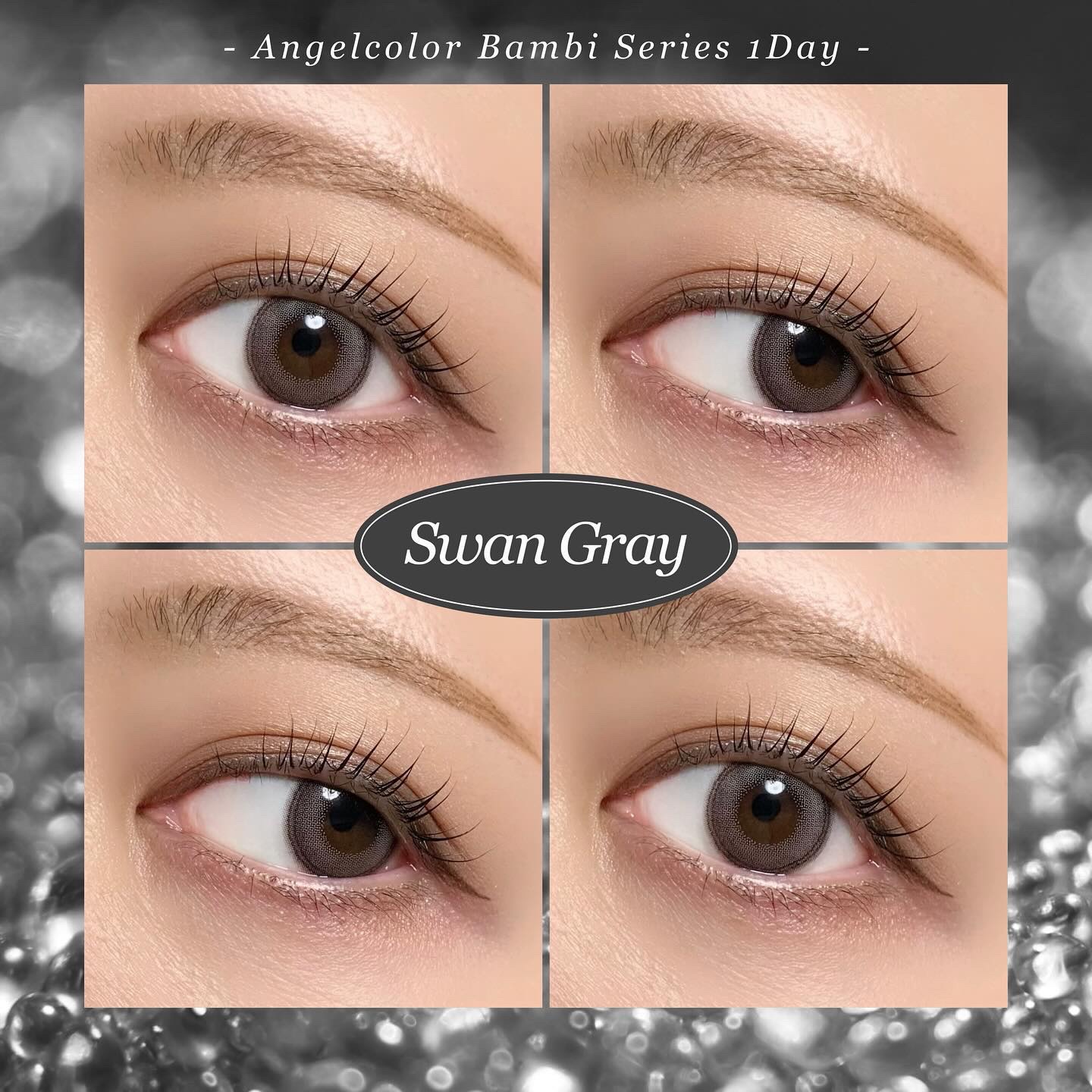 Angelcolor Bambi Series 1day  スワングレー/AngelColor/ワンデー（１DAY）カラコンを使ったクチコミ（1枚目）